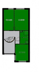 100m2 example house first floor